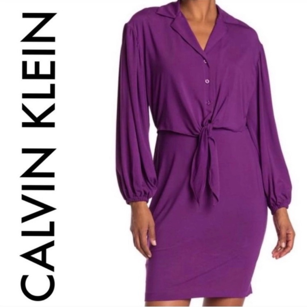 Calvin Klein Vibrant Purple Dress